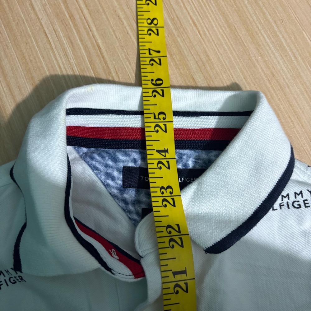 Tommy Hilfiger Shirt Mens XS Short Sleeve Polo All Over Print Y2K Preppy - Picture 6 of 7